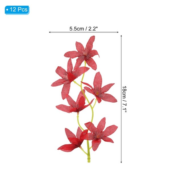 7 Inch Artificial Orchid Flower Floating Candles Simulation Flower