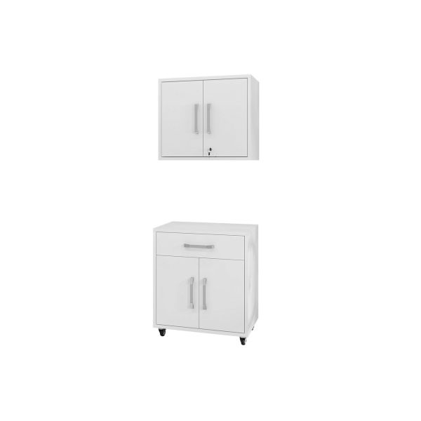 Eiffel 2-Piece Garage Set in White