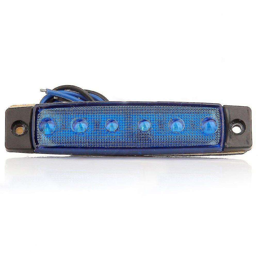 10x 6 Led 3.8 Side Marker Clearance Light Blue Trailer Lights For 12v Truck Bus Boat Cab Rv Lorrieds Suv External