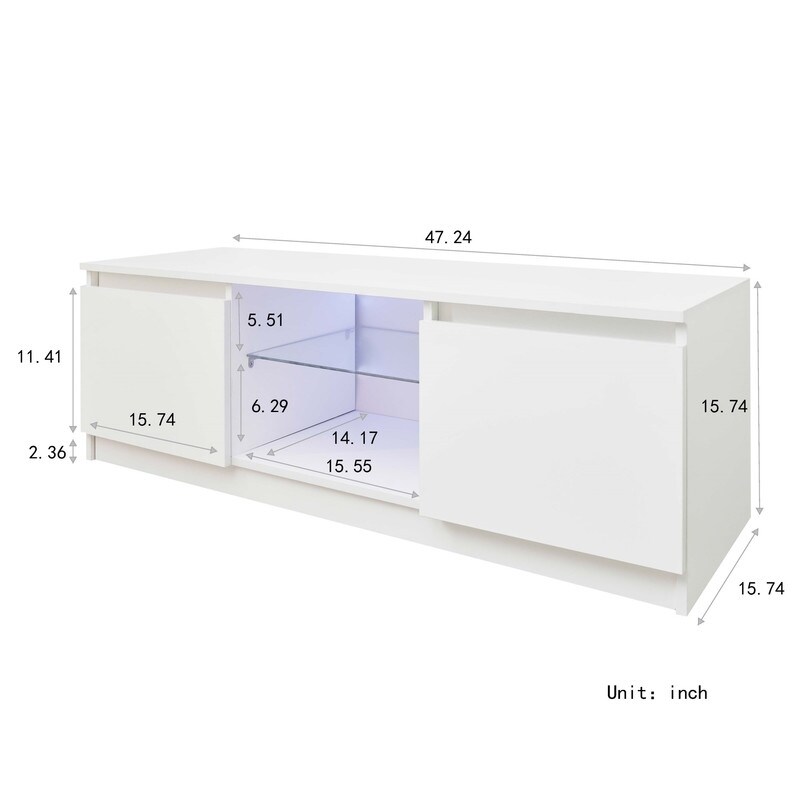 Modern LED TV stand  16 LED lights  up to 55 \