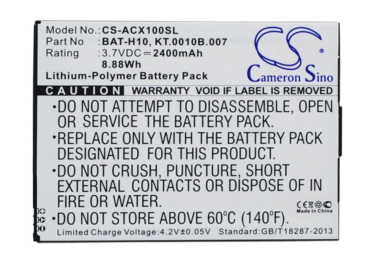 Acer Liquid X1 S53 2400mAh Replacement Battery BatteryClerkcom Mobile Phone