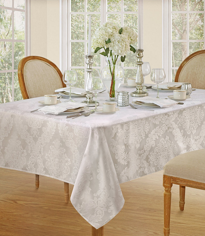 Elrene Barcelona Damask 60 x 84 Oblong Tablecloth