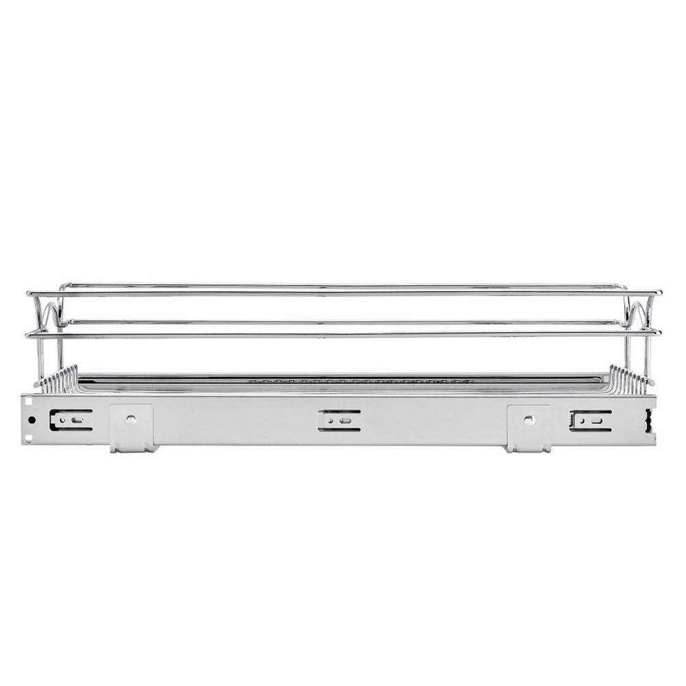 Rev-A-Shelf 15 in. x 22 in. Single Wire Basket Pull Out Cabinet Organizer 5WB1-1522CR-1