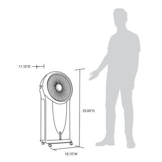 NewAir 470 CFM 3-speed Portable Evaporative Cooler and Fan for 250 sq.ft. Cooling Area NEC500SI00