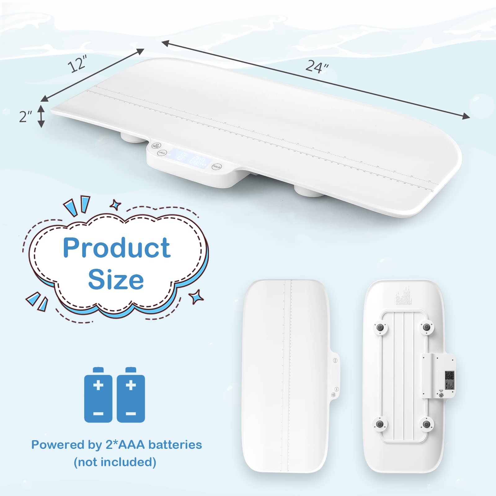 Costzon Baby Scale, Multifunctional Pet Scale with Digital LED Display