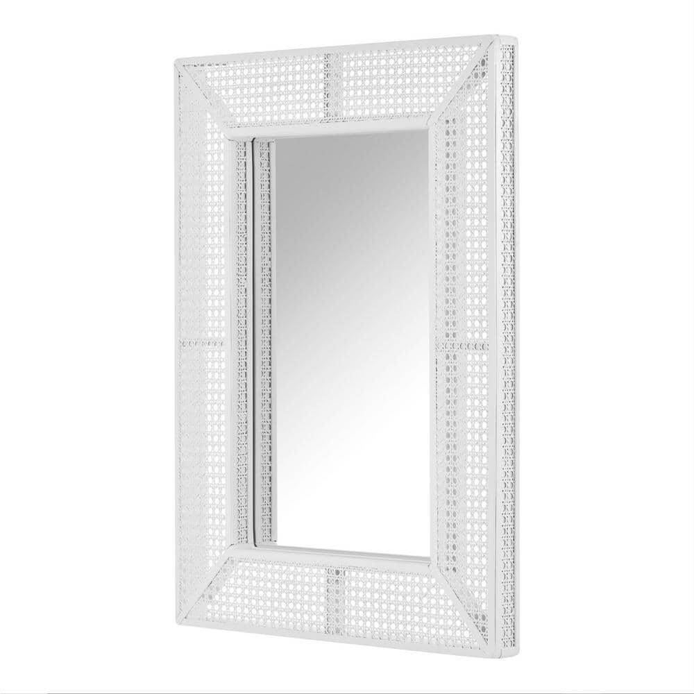 Home Decorators Collection Medium Rectangle White Rattan and Cane Mirror (24 in. W x 32 in. H) R195338XXA-6