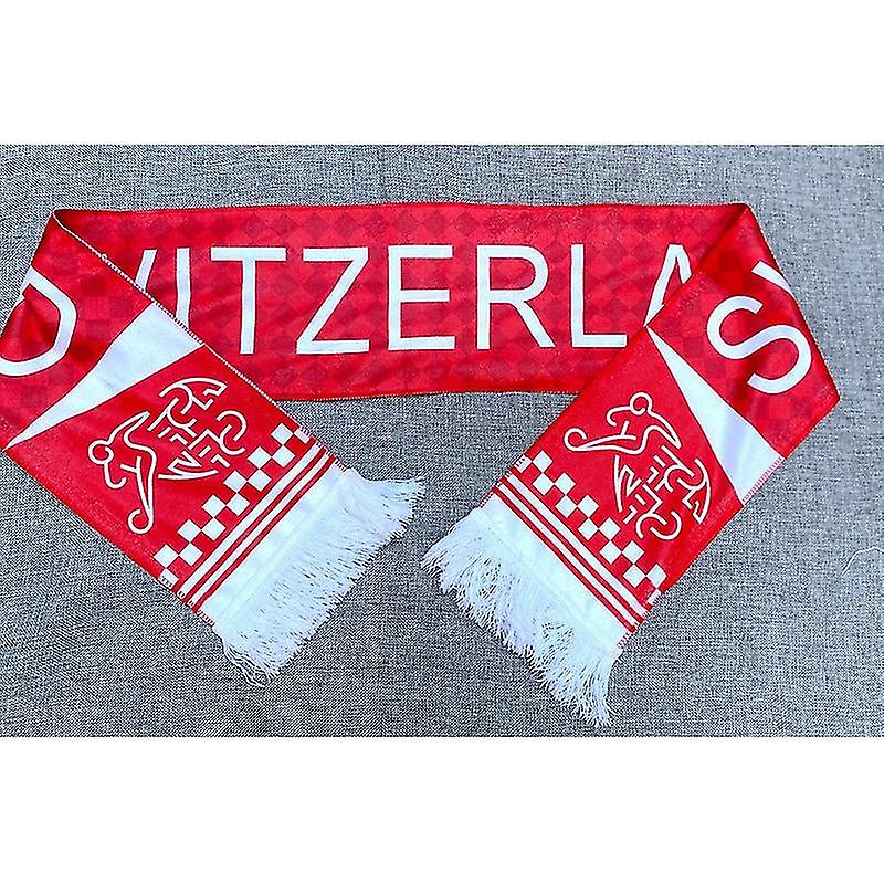 World Cup Football Match Scarf National Flag Bar Club Fan Gift Fans World Cup Switzerland