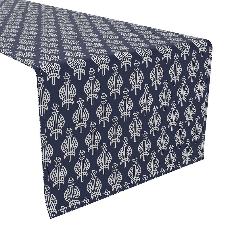 Table Runner， 100% Cotton， 16x72， Ethnic Floral Design