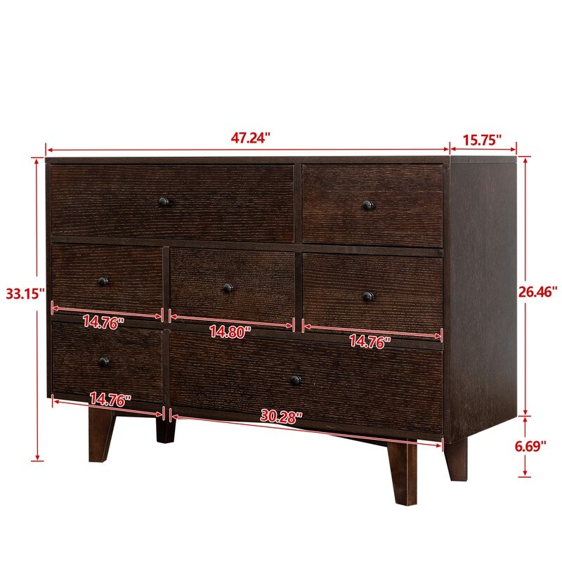 6 Drawers Concise Storage Cabinet for the living room bedroom