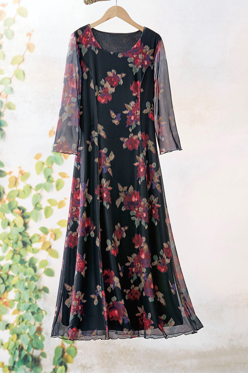 Floral Mesh Dress