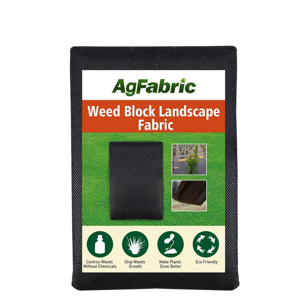 Agfabric 3 ft. x 50 ft. Landscape Fabric Weed Barrier for Weeds Block in Raised Garden Bed W1WB1503050