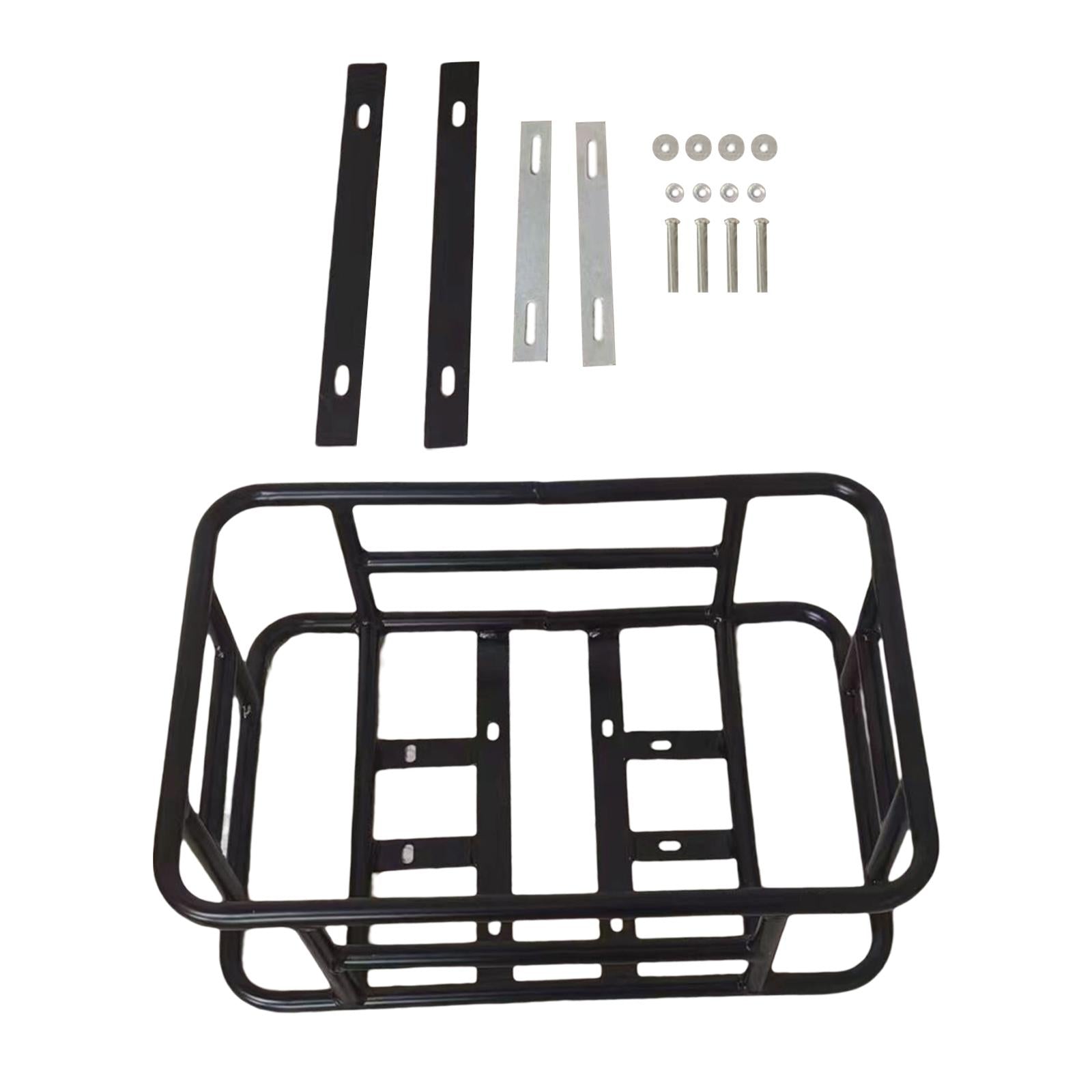 Metal Rear Basket Carrier Cycling Front Frame Bike Basket for Adults