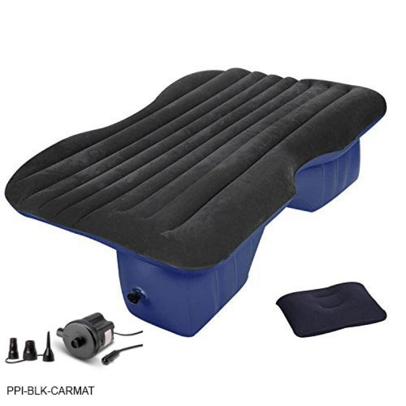 AirBedz PPI-BLK_PV_CARMAT Mid Size Rear Seat Air Mattress Portable DC Air Pump Included