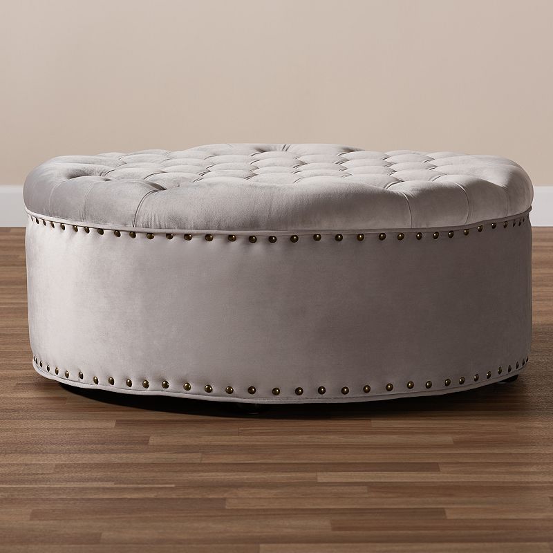 Baxton Studio Iglehart Ottoman