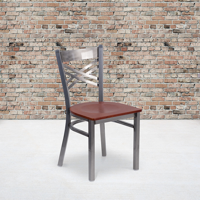 Clear X Chair Black Seat   Contemporary   Dining Chairs   by Beyond Design  ampMore  Houzz