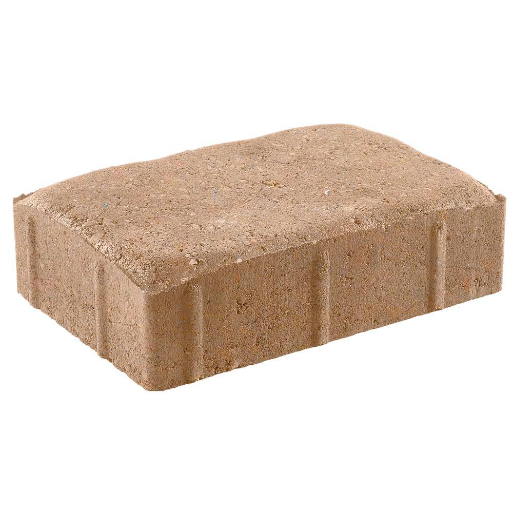 Pavestone Plaza Rec 8.25 in. L x 5.51 in. W x 2.36 in. H Sandstone Concrete Paver (300-Pieces96 sq. ft.Pallet) 60647