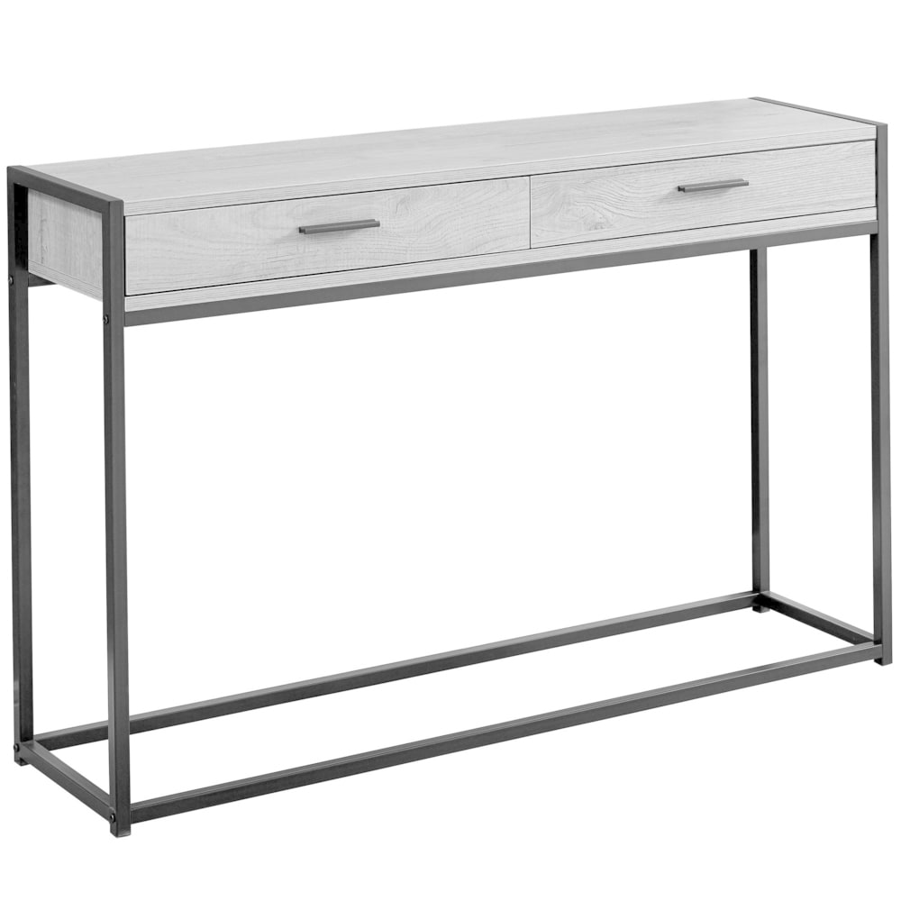 Accent Table  Console  Entryway  Narrow  Sofa  Storage Drawer  Living Room  Bedroom  Metal  Laminate  Contemporary