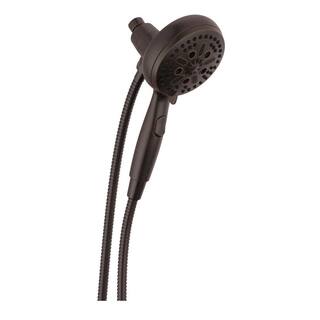 Delta SureDock Magnetic 7-Spray Patterns 1.75 GPM 4.94 in. Wall Mount Handheld Shower Head in Venetian Bronze 54810-RB-PK