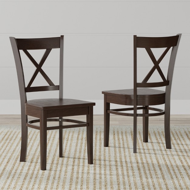 Round Double Drop leaf Dining Table Cross Back Dining Chairs Dining Set