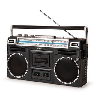 Crosley Black Cassette Player CT201A-BK