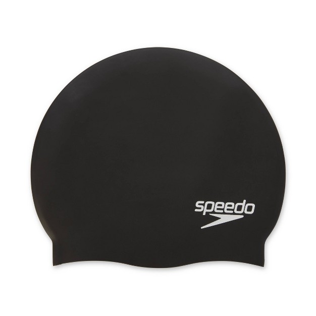 Speedo Adult Silicone Cap Black