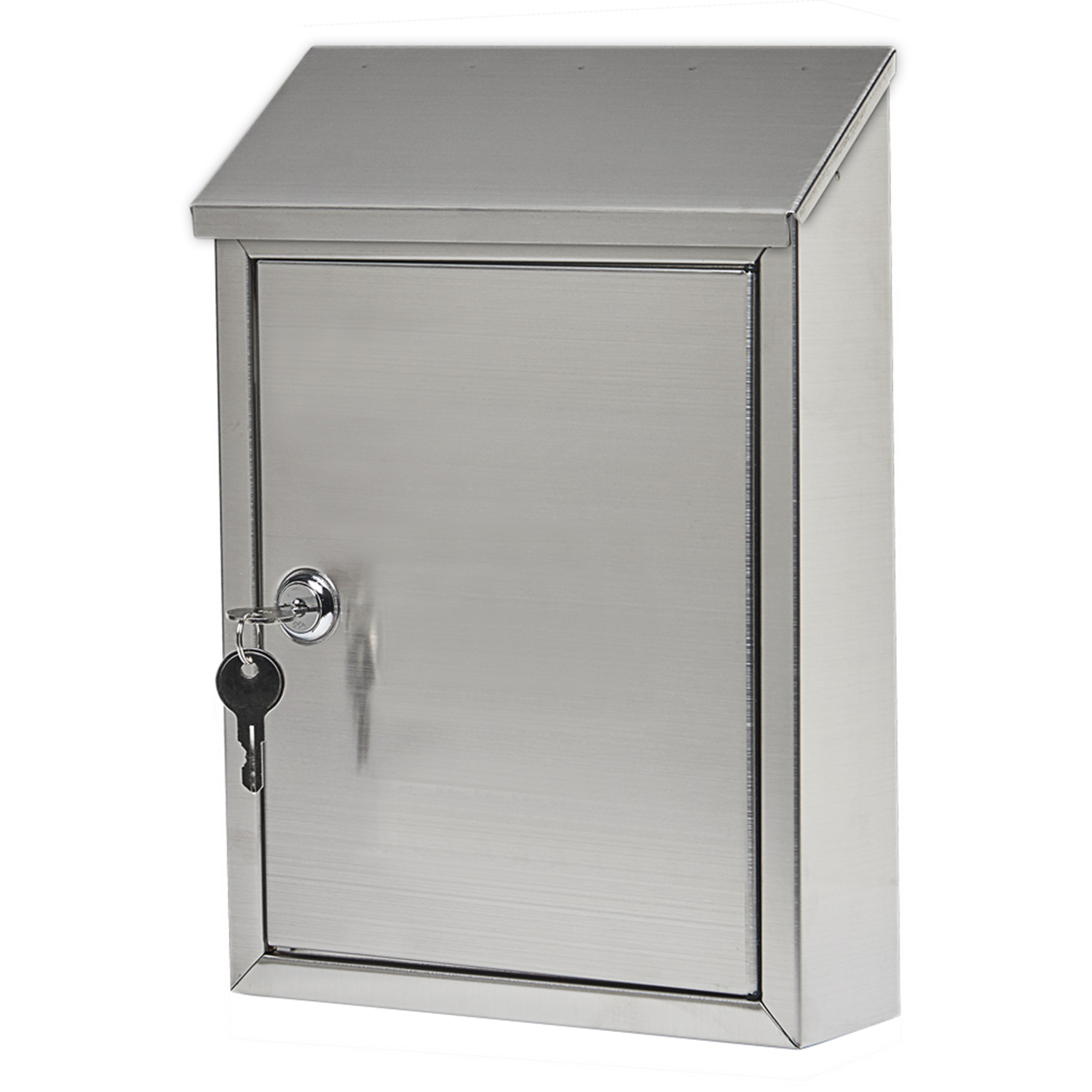 Gibraltar Mailboxes Ashley Contemporary Stainless Steel Wall Mount Silver Mailbox