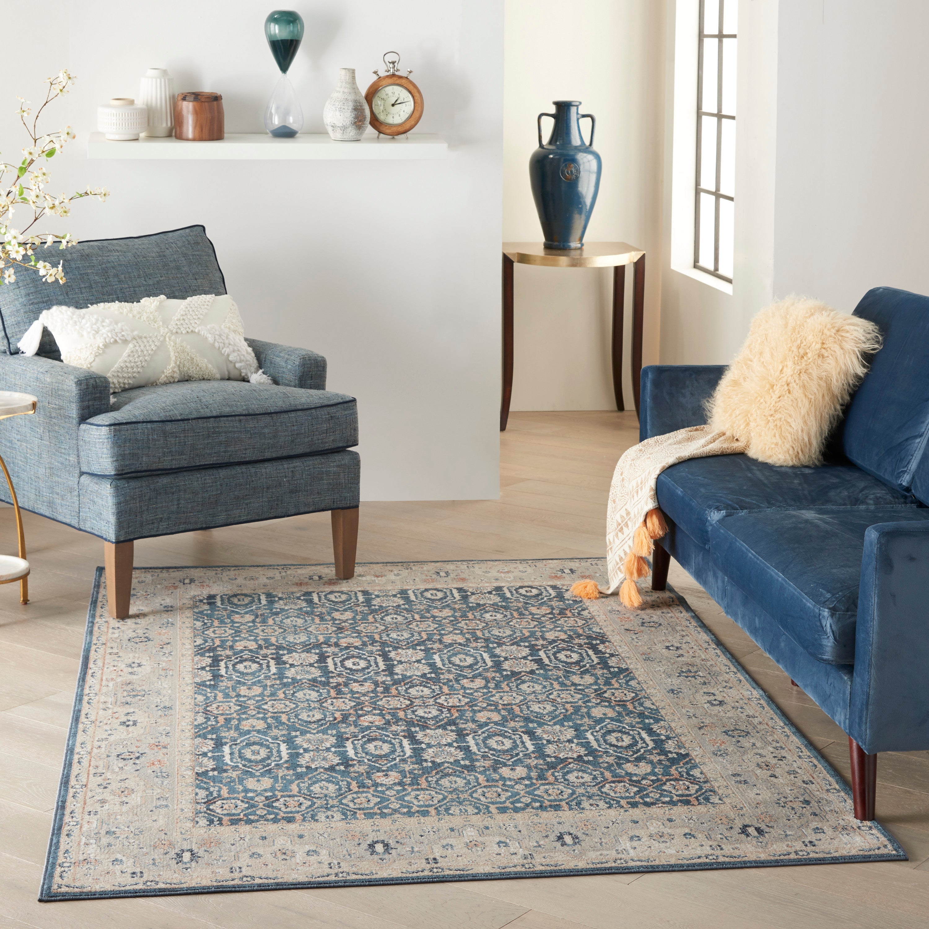 Malta Blue/Grey Rug