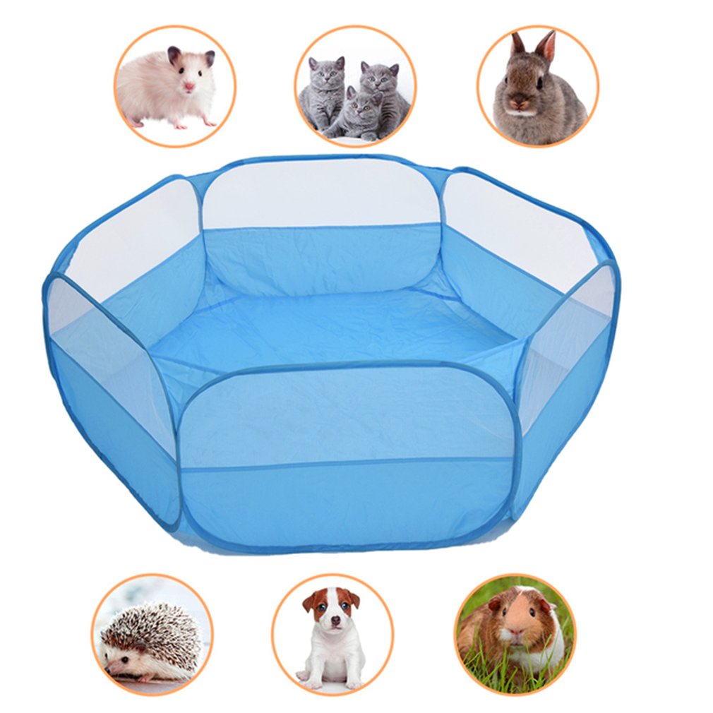 ICOCO Pet Tent Playpen Portable Open Small Animal Game Hamsters Guinea Pigs Indoor Outdoor Foldable Pets Fence