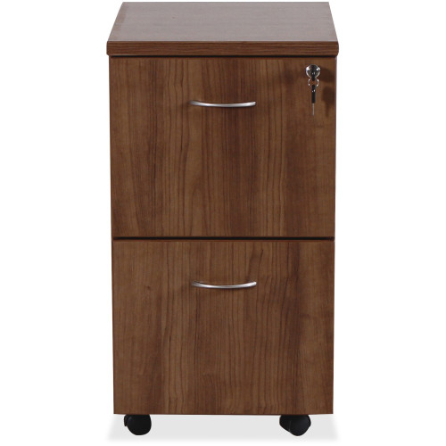 Lorell Essentials Walnut F/F Mobile Pedestal - 2-Drawer (69984)