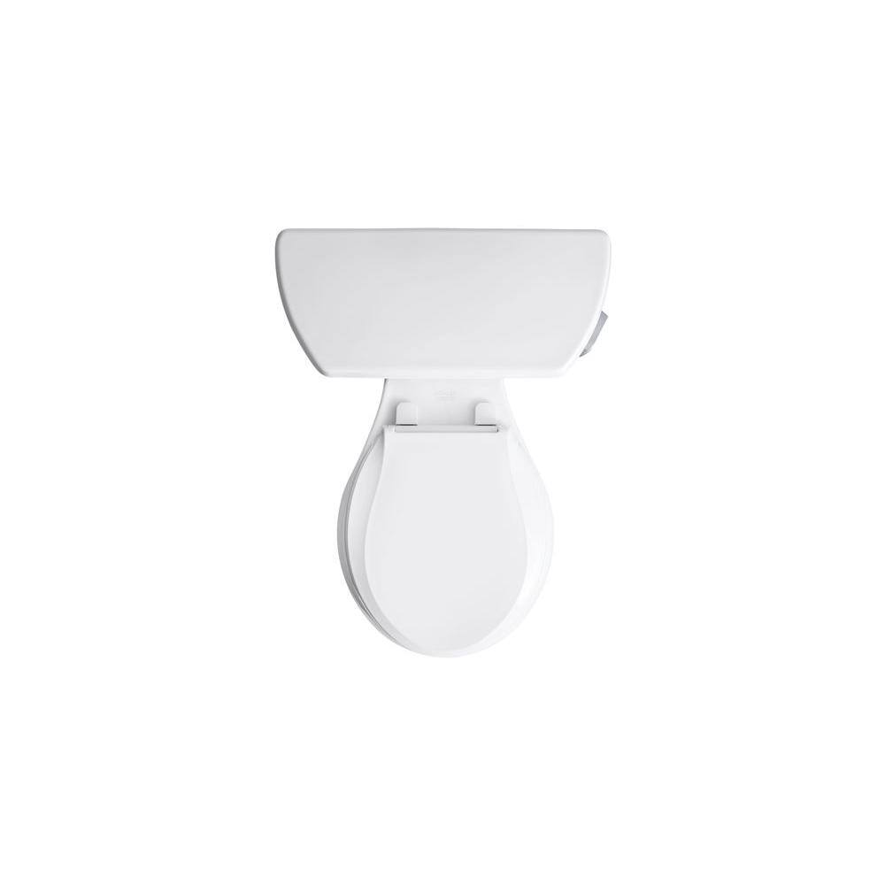 KOHLER Wellworth 2-Piece 1.28 GPF Single Flush Round Toilet in White K-3577-RA-0