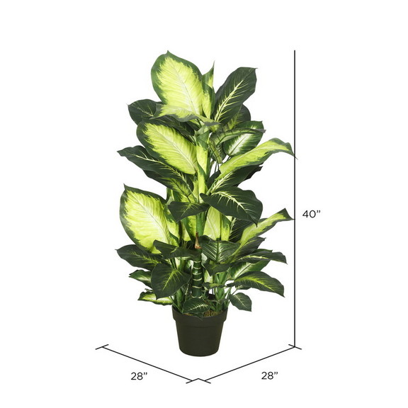 Vickerman TA170201 40 Dieffenbachia w/pot Green W...