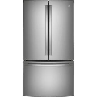 GE Profile 23.1 cu. ft. French Door Refrigerator in Fingerprint Resistant Stainless Steel ENERGY STAR and Counter Depth PWE23KYNFS