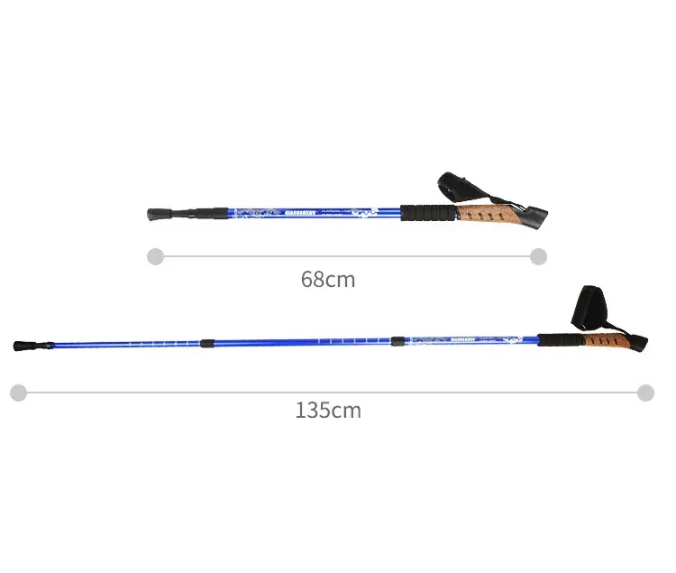 Duralumin Trekking Telescopic Carbon Fiber Hiking Aluminum Retractable Poles Walking Sticks