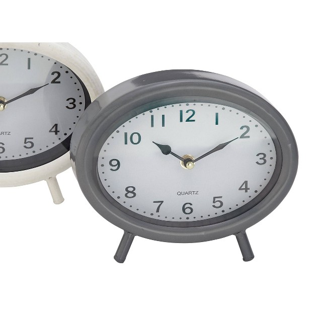 Set Of 3 Metal Clocks Black Olivia amp May