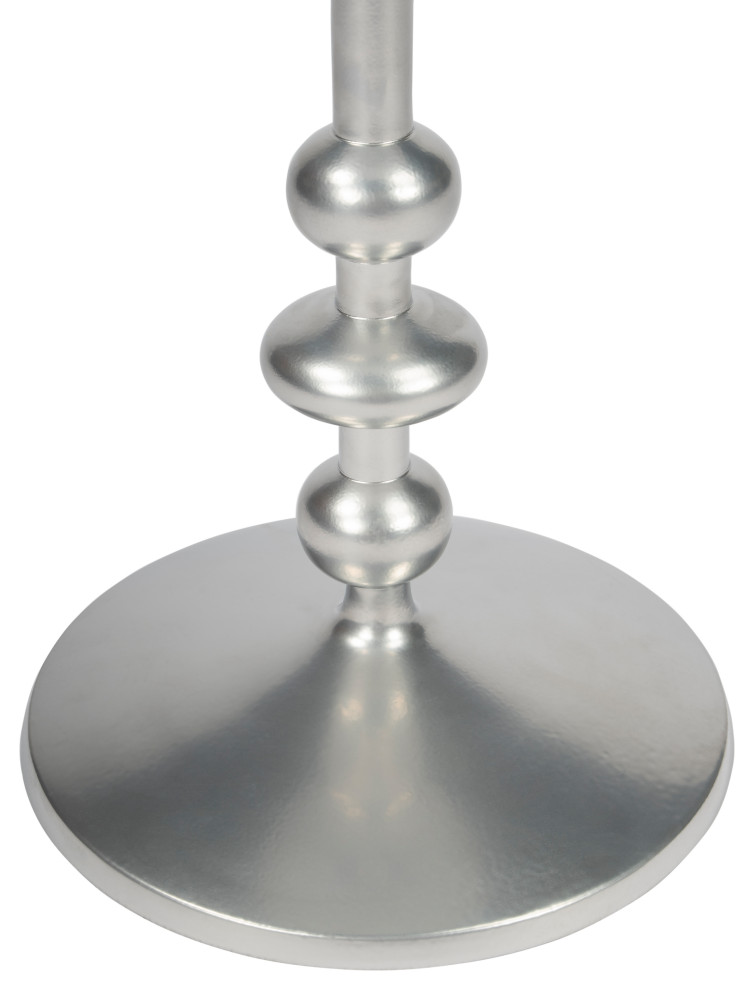 Butler Transitional Zora Silver Iron Pedestal End Table 9340220   Traditional   Side Tables And End Tables   by Butler Specialty Company  Houzz