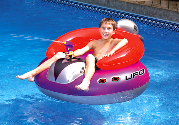 Intex Kool Splash Inflatable Pool Water Slide & Inflatable UFO Chair