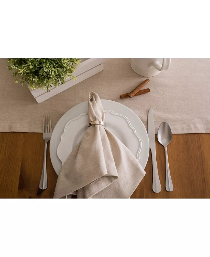 Design Imports Solid Chambray Table Runner 14 x 108