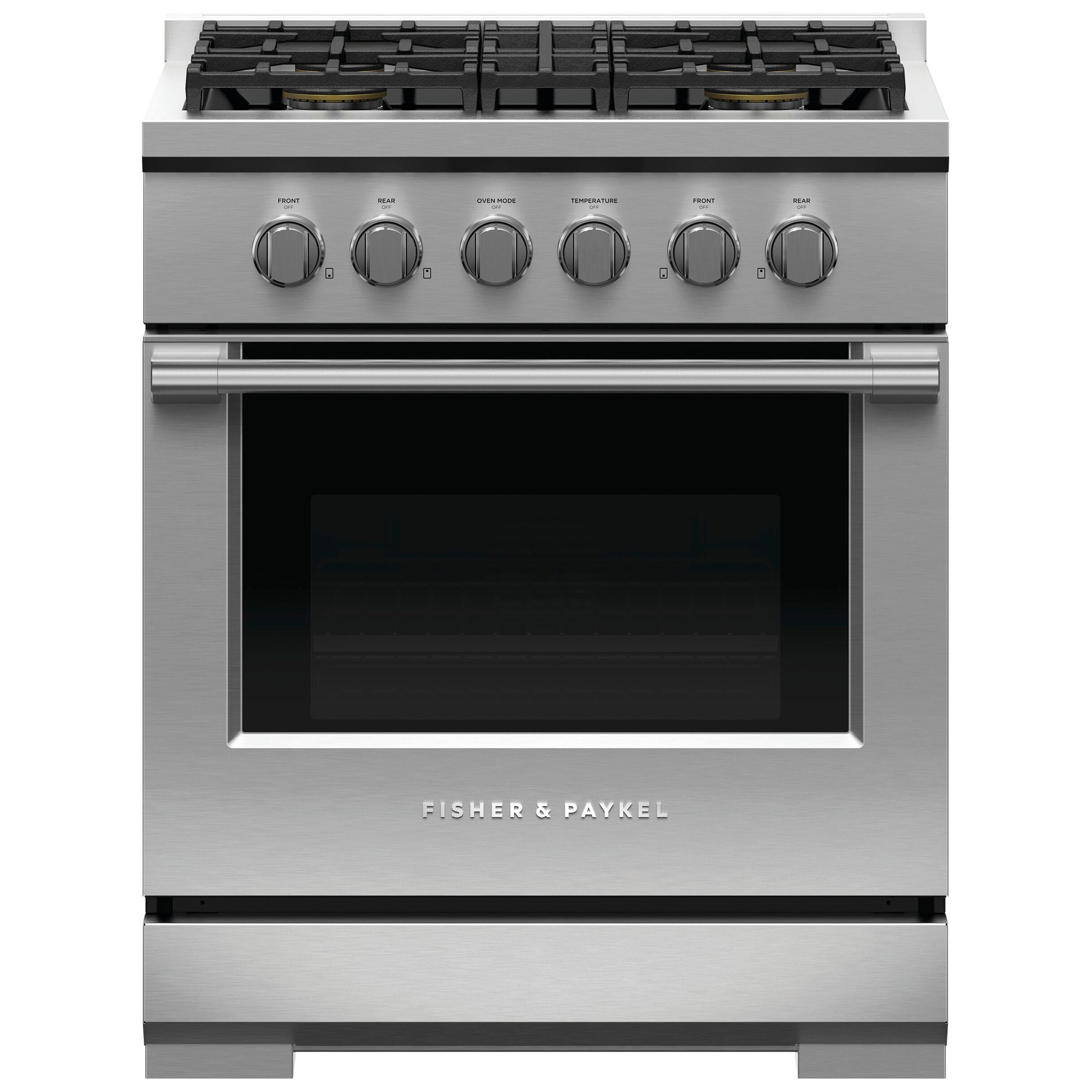 Fisher & Paykel 30-inch Freestanding Gas Range with Dual Flow Burners? RGV3-304-L