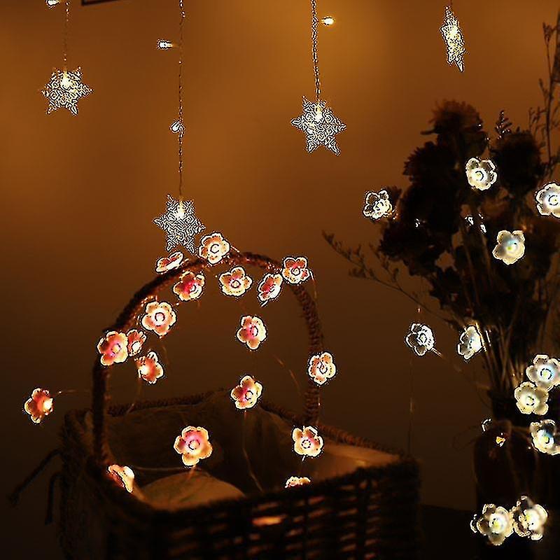 Cherry Blossom Decor String Lights Led Fairy Flower Lights Christmas Decorations