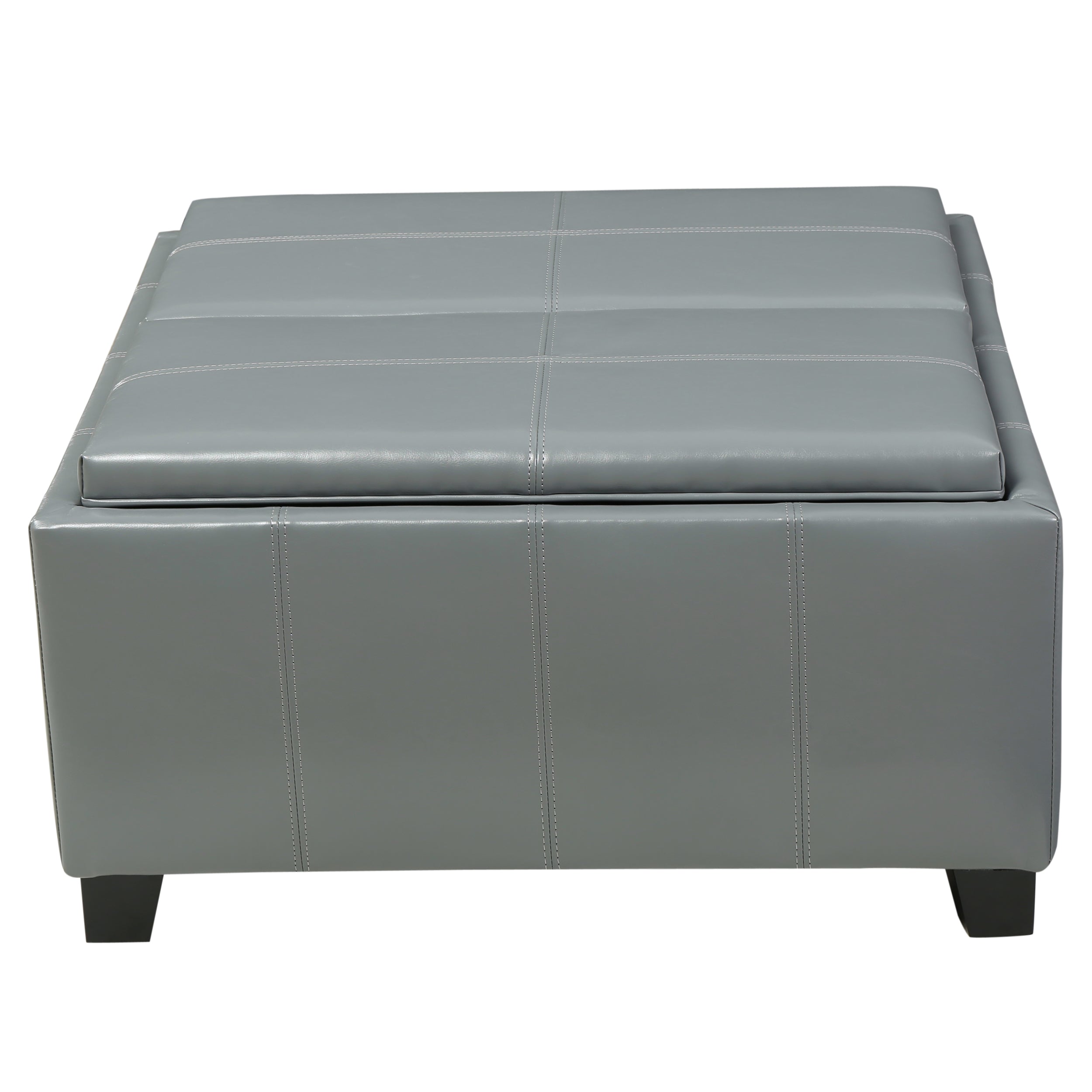 Mansfield Contemporary Tray Top Storage Ottoman