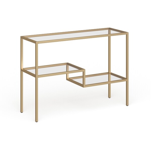 Lovett Console Table Brass Finish