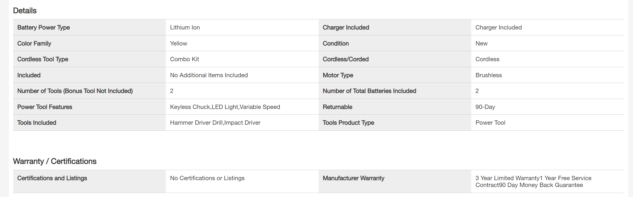 DEWALT DCK287D1M1 20-Volt MAX XR Cordless Brushless Hammer Drill/Impact Combo Kit (2-Tool) with (1) 4.0Ah Battery and (1) 2.0Ah Battery