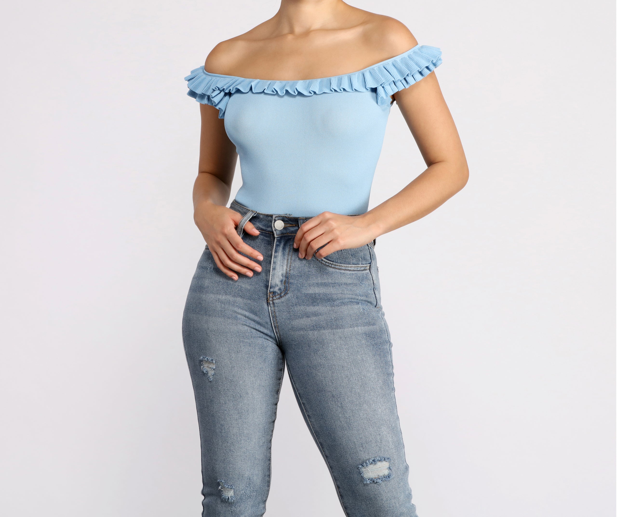 Miss Pretty Ruffle Crop Top