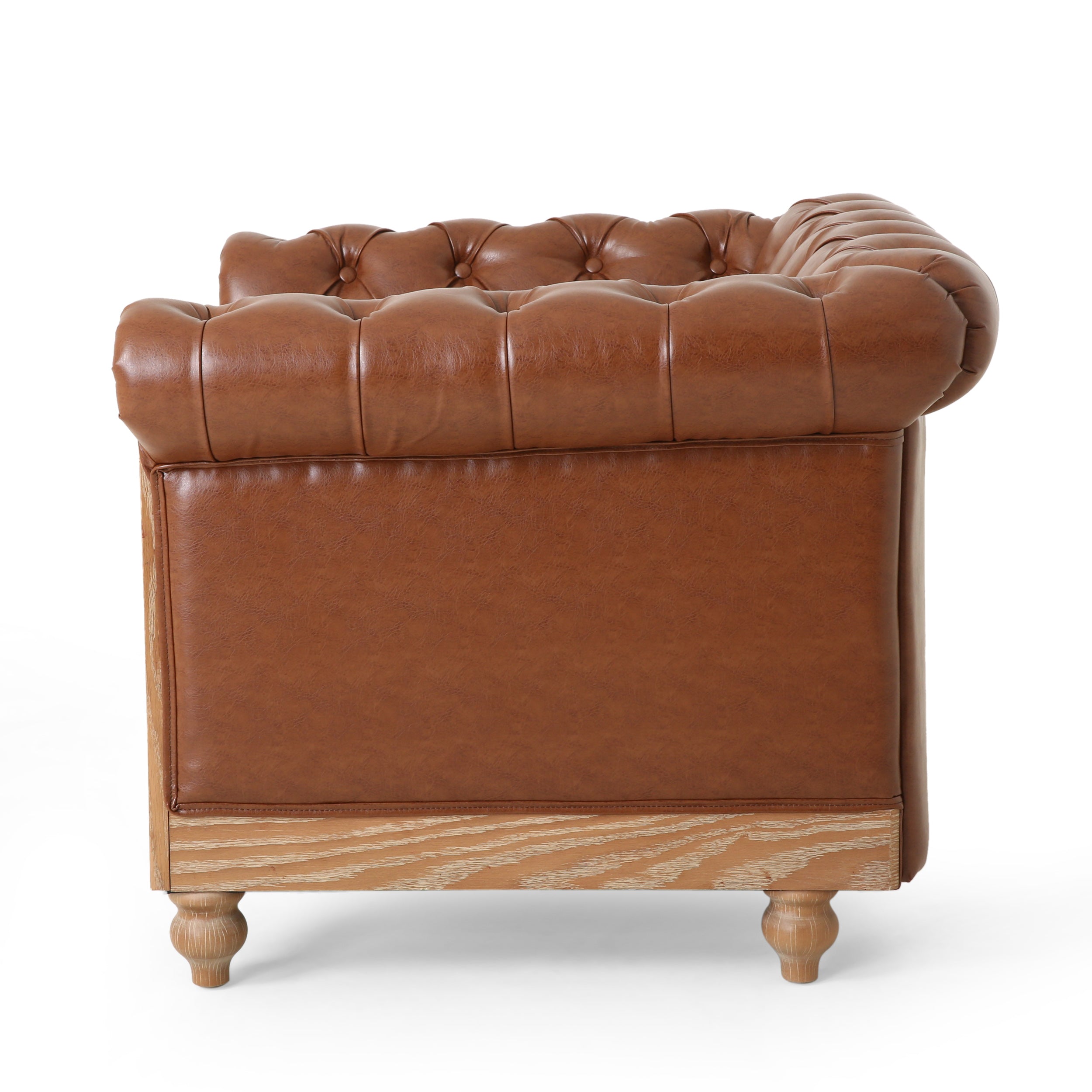 Batavia Chesterfield Tufted Club Chair with Nailhead Trim