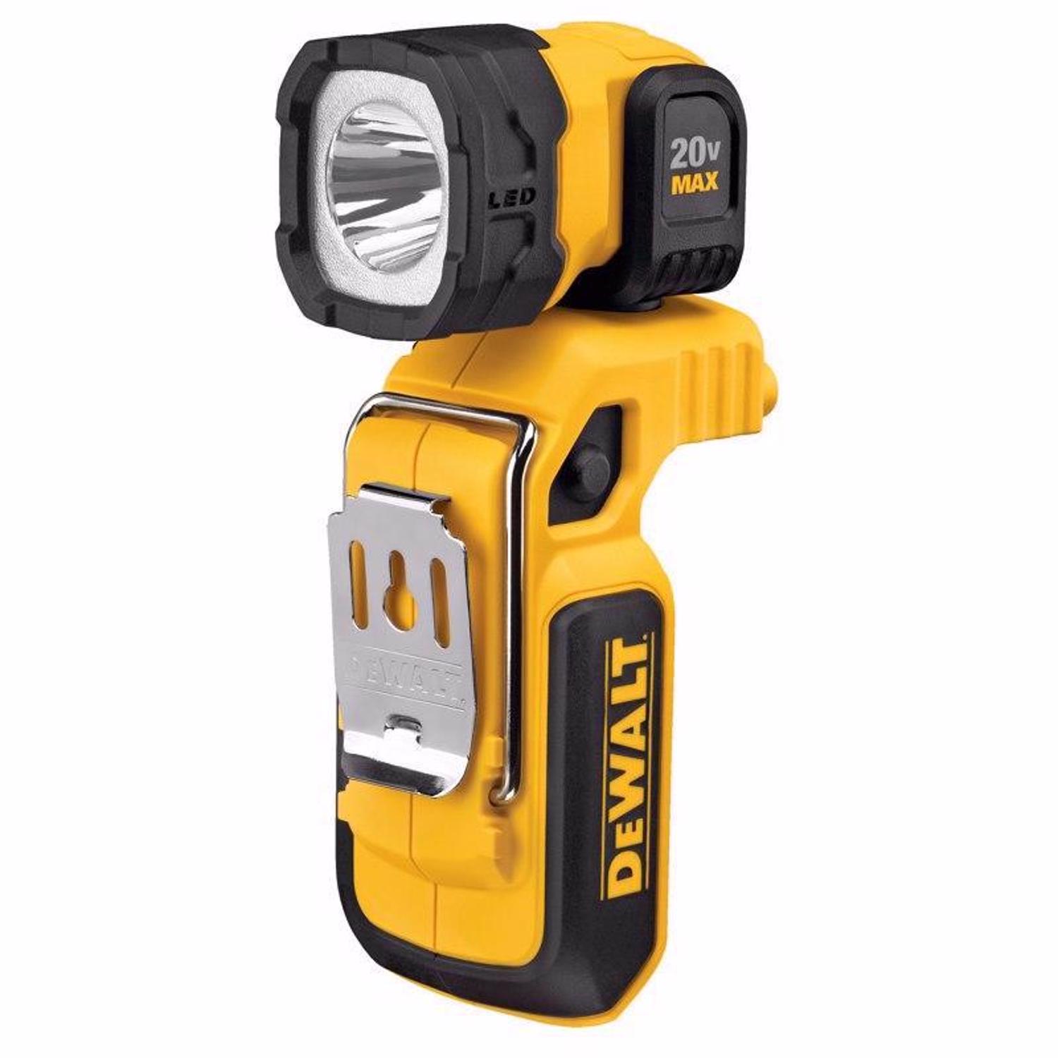 DW 20V MAX 160 lm Black/Yellow LED Work Light Flashlight