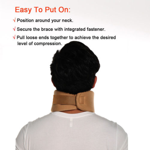 Comfort Cervical Collar Neck Relief Traction Brace Support Stretcher Inflatable U Shape Pillows