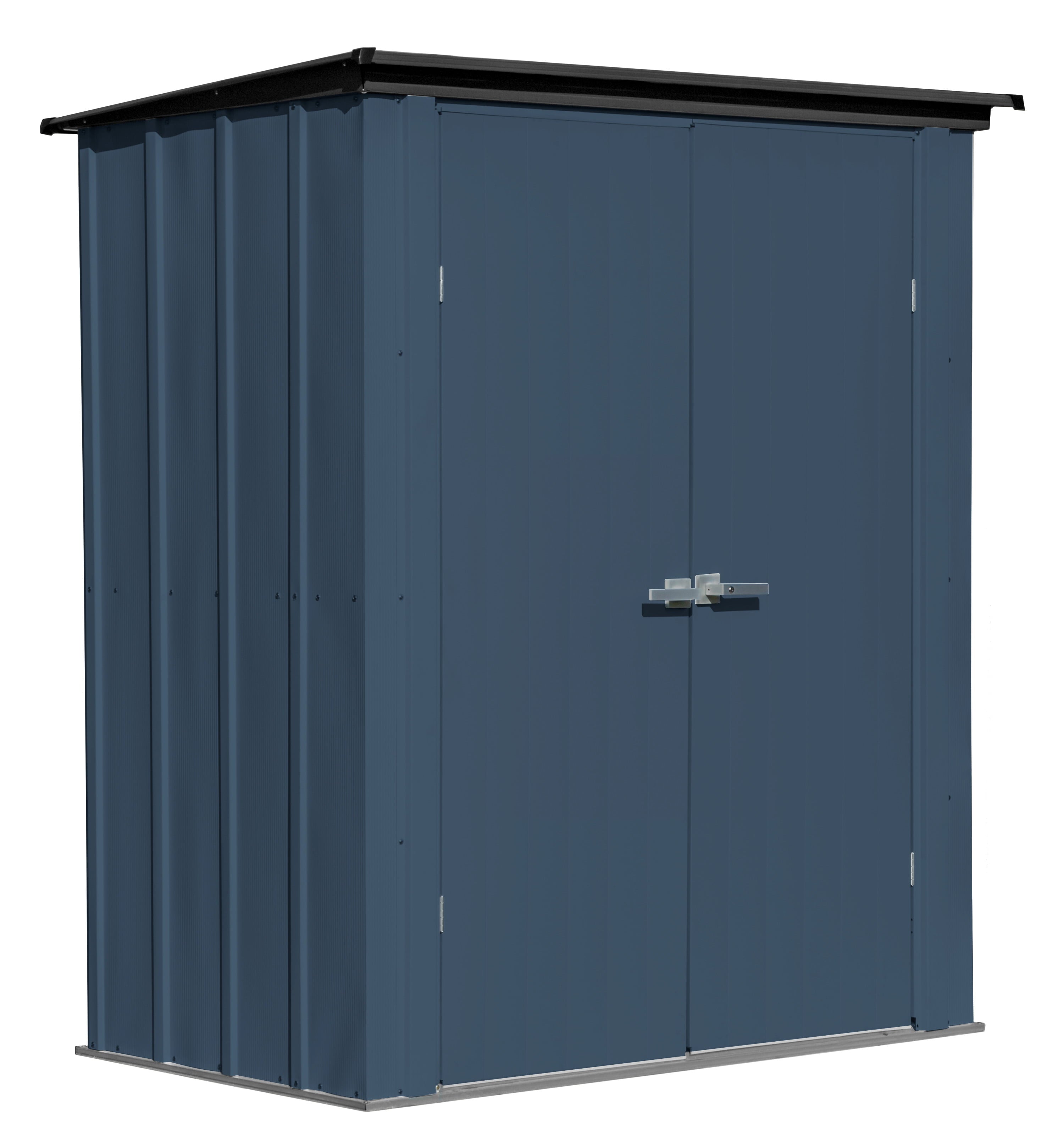 Arrow 5 x 3 ft. Outdoor Steel Storage Shed, Blue and Gray