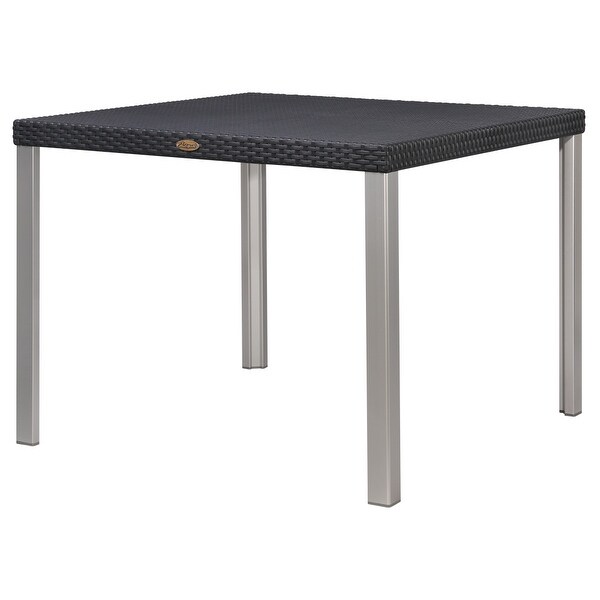 Oslo Resin AllWeather Dining Table with Aluminum Legs