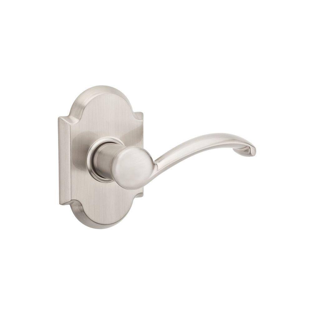 Kwikset Austin Satin Nickel Passage HallCloset Door Handle with Microban Antimicrobial Technology 720AUL 15 6AL RCS