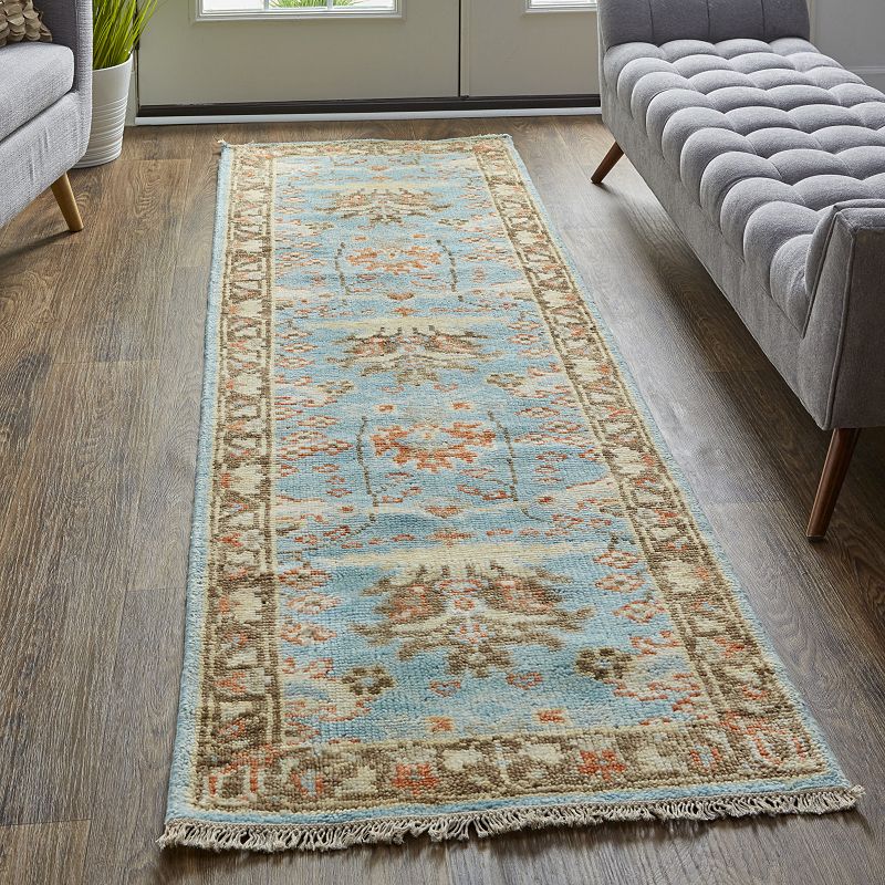 Weave and Wander Bennet Luxury Ornamental Floral Wool Rug